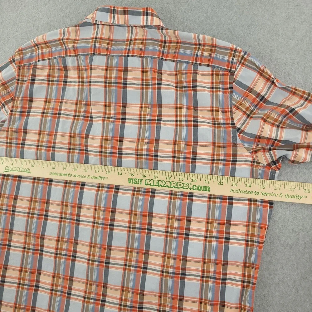 Banana Republic Shirt Mens XL Multicolor Plaid Long Sleeve Button Up Soft Wash